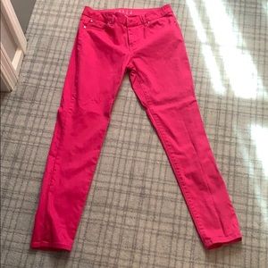 Pink jeans